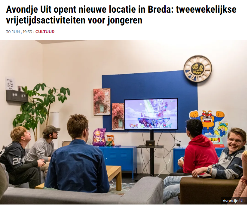 Avondje Uit opent nieuwe locatie in Breda: tweewekelijkse vrijetijdsactiviteiten voor jongeren Avondje Uit opent nieuwe locatie in Breda: tweewekelijkse vrijetijdsactiviteiten voor jongeren